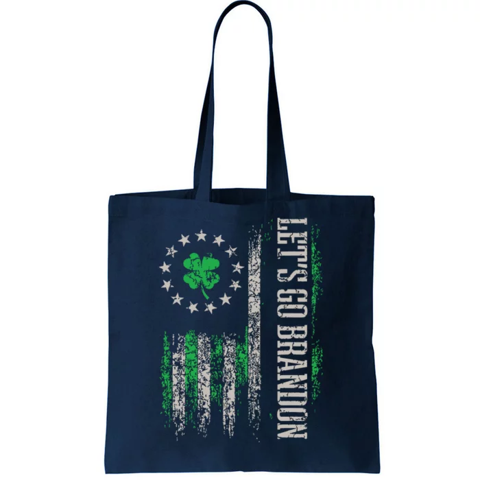 American Flag Patriots Lets Go Brandon St Patricks Day Tote Bag