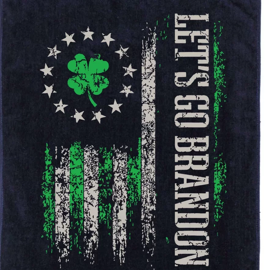 American Flag Patriots Lets Go Brandon St Patricks Day Platinum Collection Golf Towel