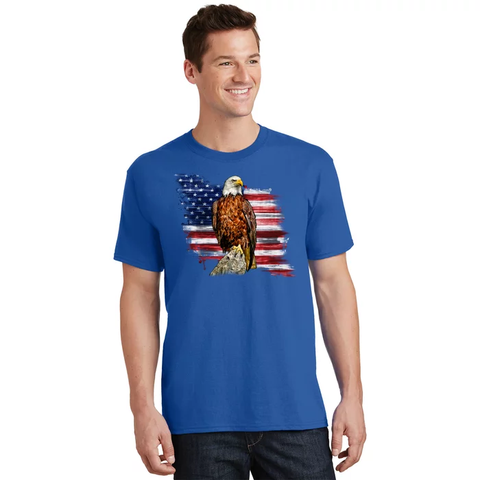 American Flag Patriotic Eagle Vintage T-Shirt