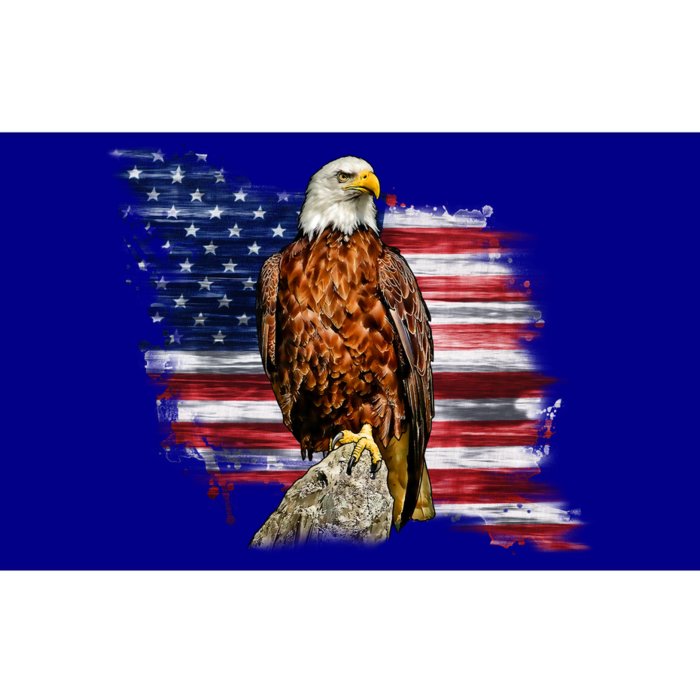 American Flag Patriotic Eagle Vintage Bumper Sticker