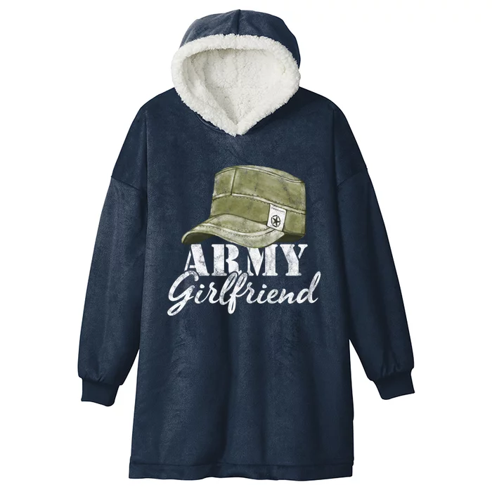 Army Friend Proud Vintage Physical Fitness Workout Gift Hooded Wearable Blanket