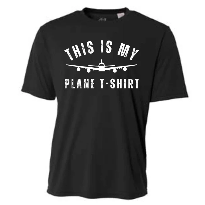 Airplane Funny Pilot Aviation Flight Gift Cooling Performance Crew T-Shirt