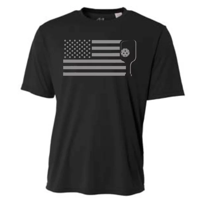 American Flag Pickleball Cooling Performance Crew T-Shirt