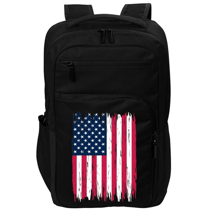 American Flag Patriotic 4th of July Independence Day Impact Tech Backpack