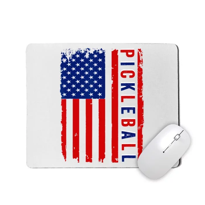 American Flag Pickleball 4th Of July Cool Sport Patriotic Mousepad