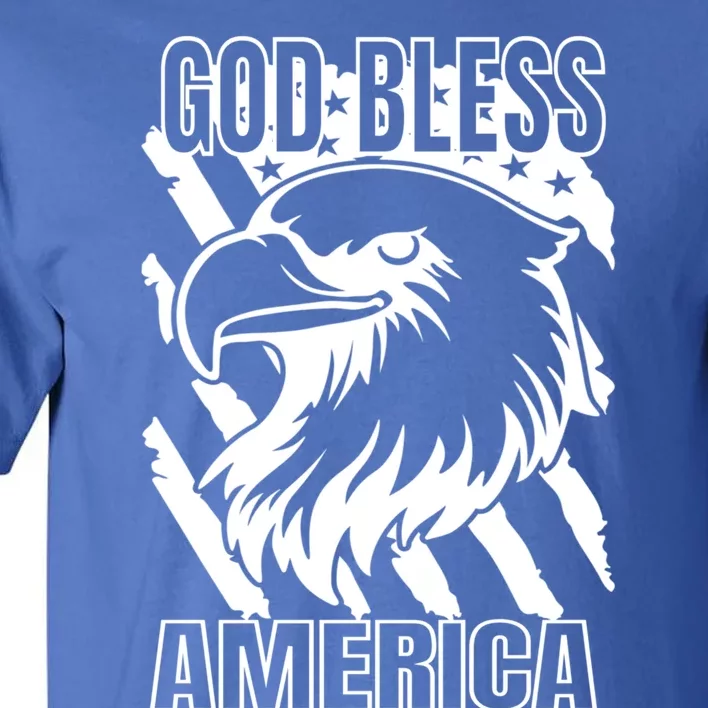 American Flag Patriotic Eagle God Bless America Gift Tall T-Shirt