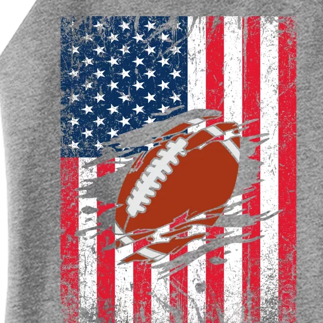 American Football Patriotic 4th Of July American Flag Gift Women’s Perfect Tri Rocker Tank