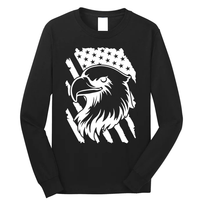 America Flag Patriotic Eagle Long Sleeve Shirt