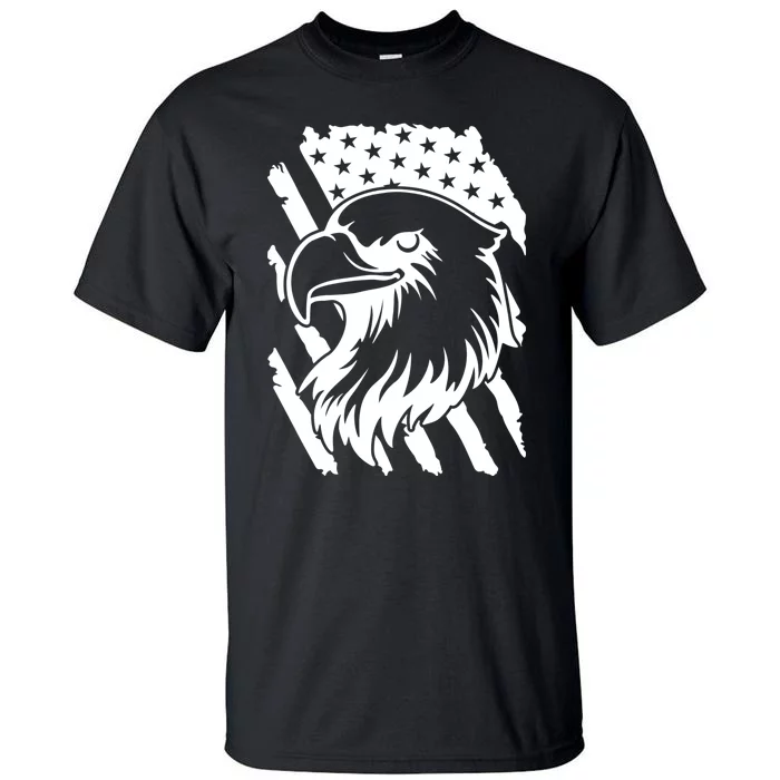 America Flag Patriotic Eagle Tall T-Shirt