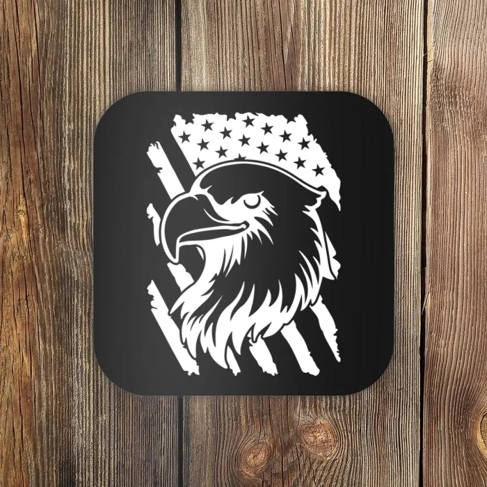 America Flag Patriotic Eagle Coaster