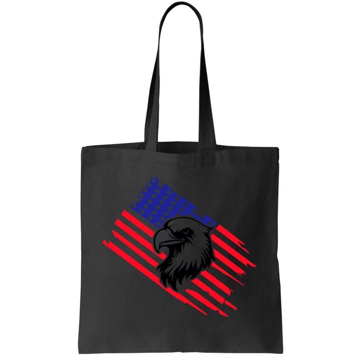 America Flag Patriotic Eagle Tote Bag