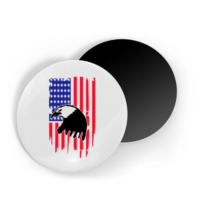 America Flag Patriotic Eagle Magnet