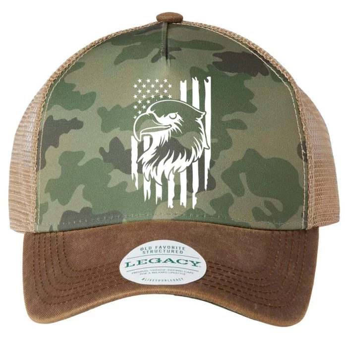 America Flag Patriotic Eagle Legacy Tie Dye Trucker Hat