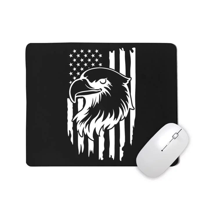 America Flag Patriotic Eagle Mousepad