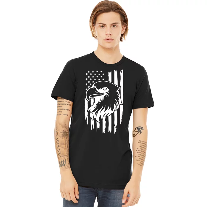 America Flag Patriotic Eagle Premium T-Shirt