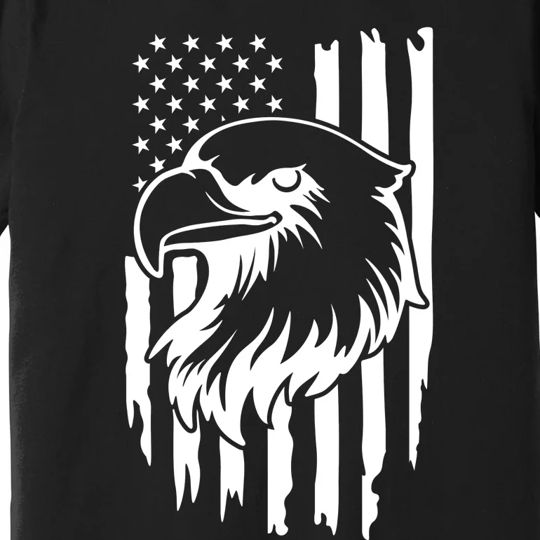 America Flag Patriotic Eagle Premium T-Shirt