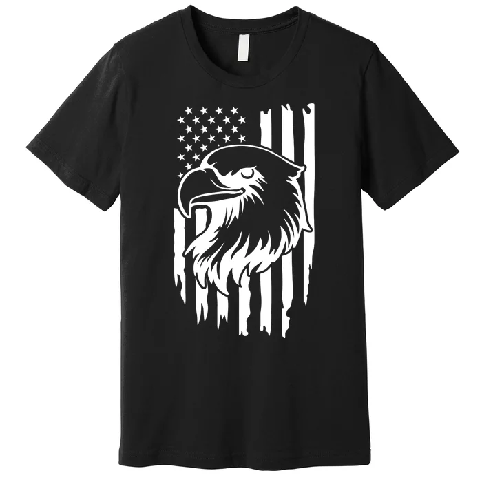 America Flag Patriotic Eagle Premium T-Shirt