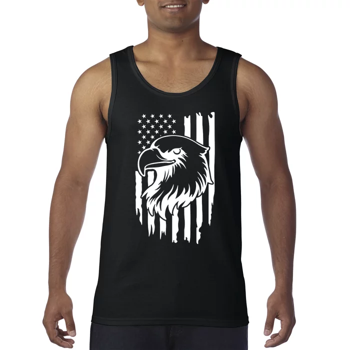 America Flag Patriotic Eagle Tank Top