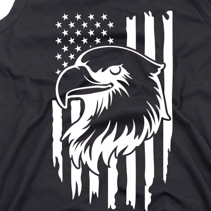 America Flag Patriotic Eagle Tank Top