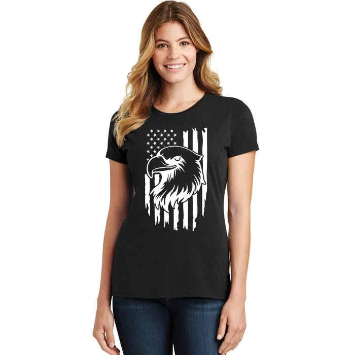 America Flag Patriotic Eagle Women's T-Shirt