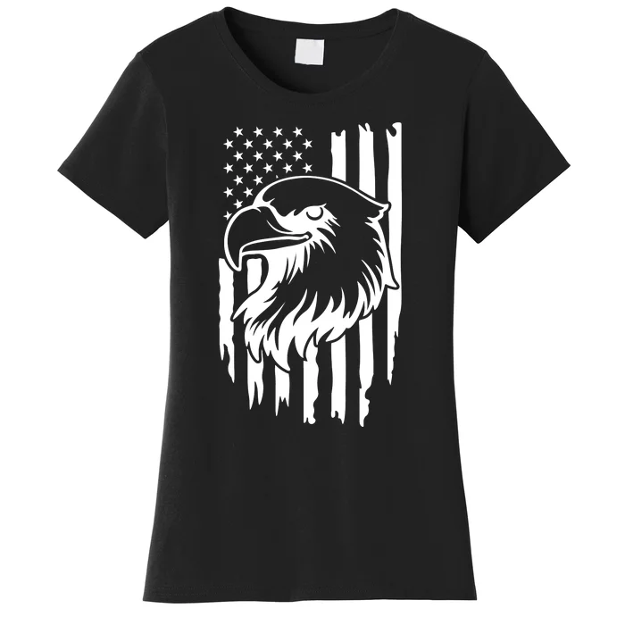 America Flag Patriotic Eagle Women's T-Shirt