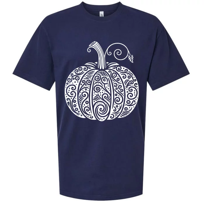 Autumn Fall Pumpkin Cute Thanksgiving Halloween Sueded Cloud Jersey T-Shirt