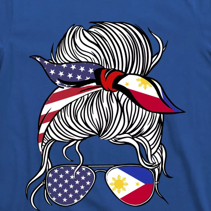 American Filipina Patriot Flag Philippines Grown Gift T-Shirt