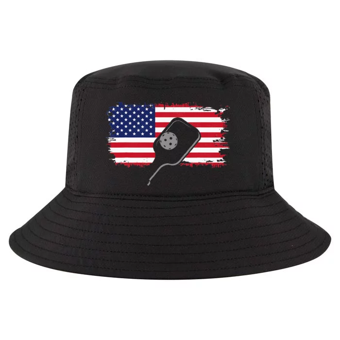 American Flag Pickleball Cool Comfort Performance Bucket Hat