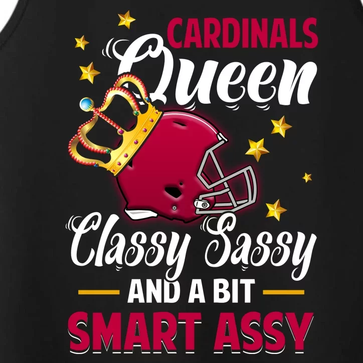 Arizona Football Queen Classy Sassy And A Bit Smart Assy Performance Tank