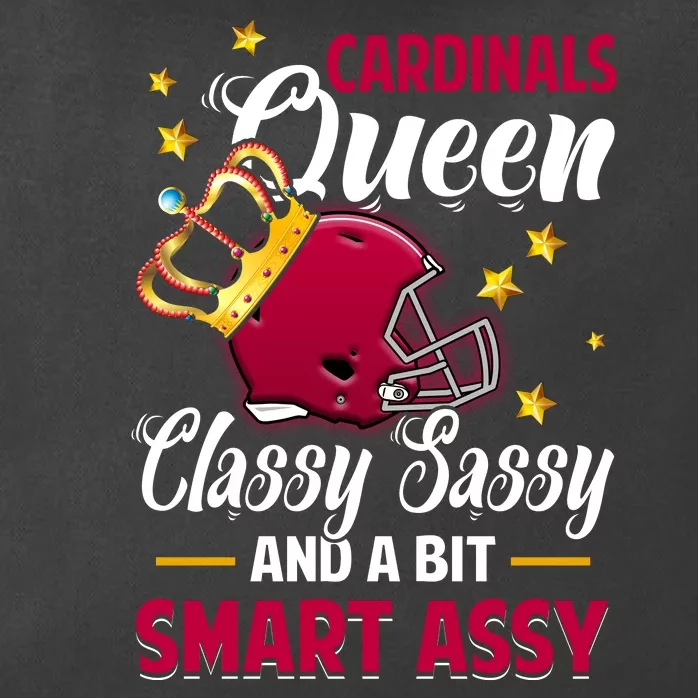 Arizona Football Queen Classy Sassy And A Bit Smart Assy Zip Tote Bag