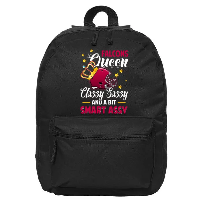 Atlanta Football Queen Classy Sassy And A Bit Smart Assy 16 in Basic Backpack