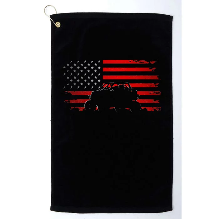 American Flag Quad Atv Platinum Collection Golf Towel