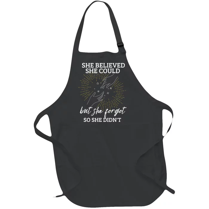 Adhd Funny Quotes Memory Rentention | Adhd Awareness Full-Length Apron With Pocket