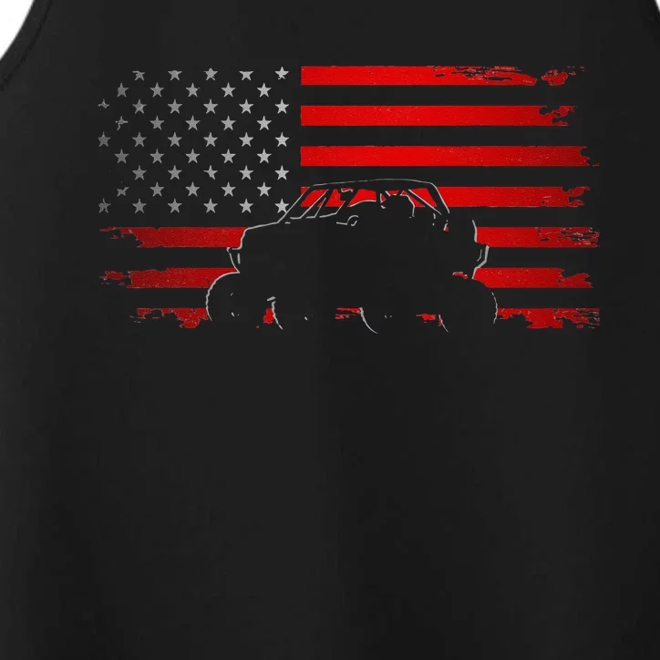 American Flag Quad ATV Apparel Off Road ATV Performance Tank