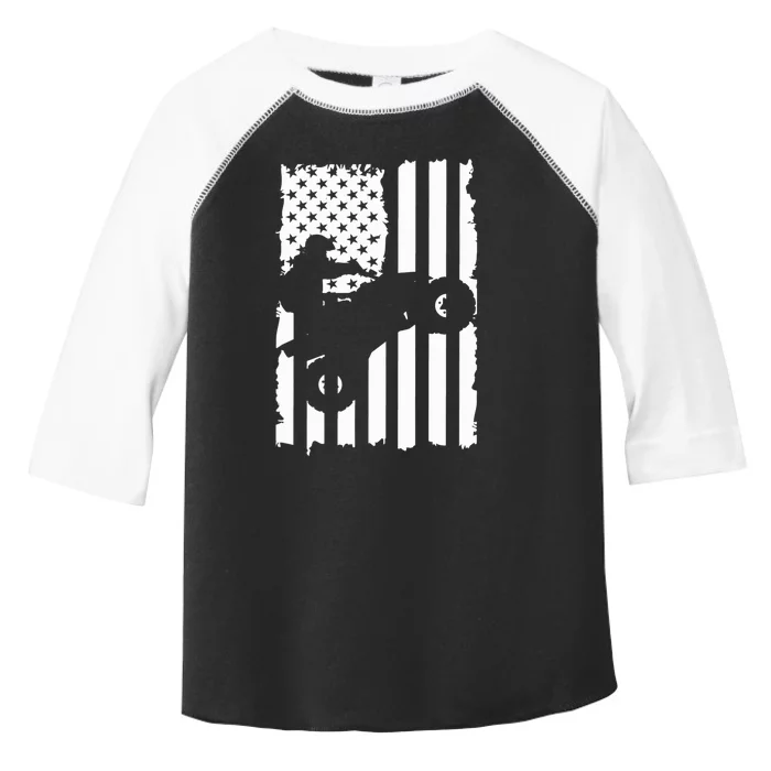 American Flag Quad Bike ATV Four Wheelers Quad Bikers Toddler Fine Jersey T-Shirt