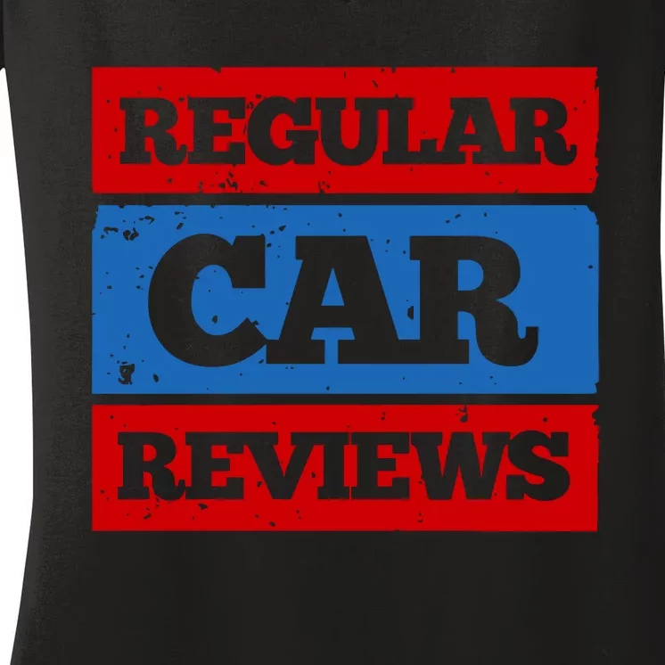 Alan Fisher Regular Car Reviews Women's V-Neck T-Shirt