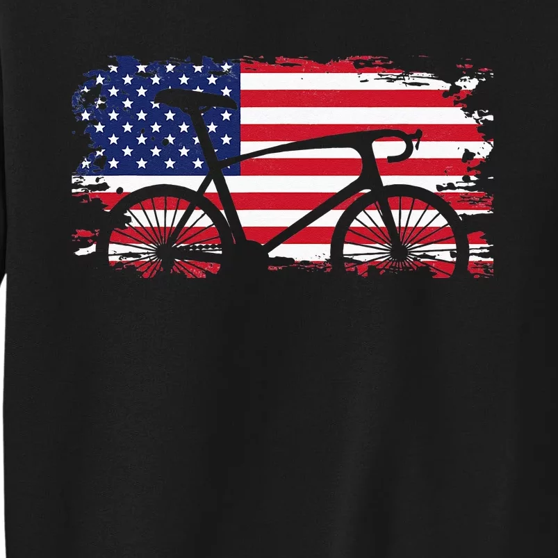 American Flag Road Biking Cycling Apparel Bicycle Cycling Tall Sweatshirt