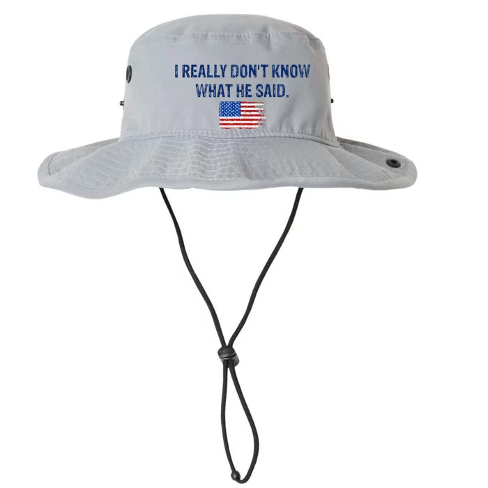 American Flag Retro I Really DonT Know What He Said Legacy Cool Fit Booney Bucket Hat