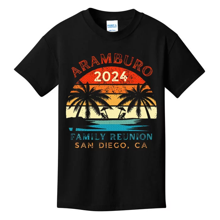 Aramburo Family Reunion 2024 San Diego Ca Kids T-Shirt