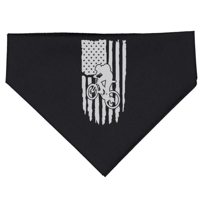 American Flag Road Biking Cycling Apparel Bicycle Cycling Gift USA-Made Doggie Bandana