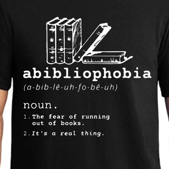 Abibliophobia Funny Reading Bookworm Reader Gift Pajama Set