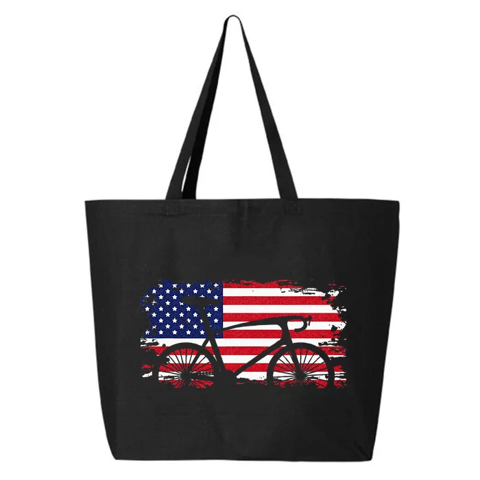 American Flag Road Biking Cycling Apparel Bicycle Cycling 25L Jumbo Tote