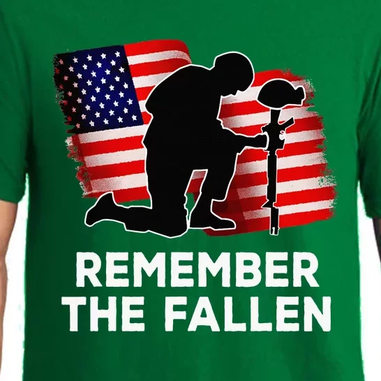 American Flag Remember The Fallen Memorial Day Pajama Set