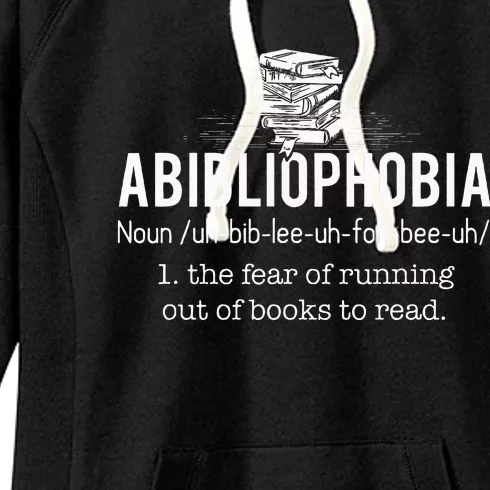 Abibliophobia Funny Reading Bookworm Reader Women's Fleece Hoodie