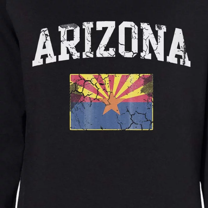 Arizona Flag Retro Men Women Kids Mom Dad Family Womens California Wash Sweatshirt