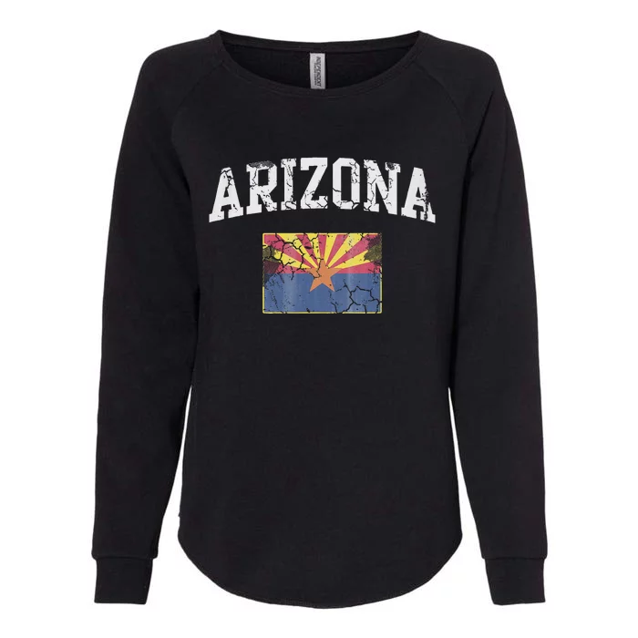 Arizona Flag Retro Men Women Kids Mom Dad Family Womens California Wash Sweatshirt