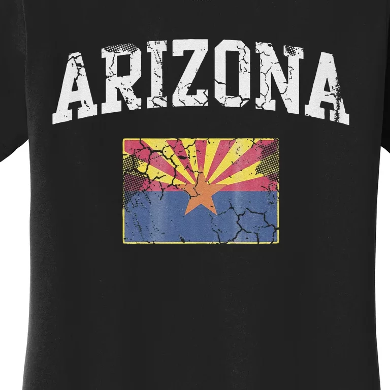 Arizona Flag Retro Men Women Kids Mom Dad Family Women's T-Shirt