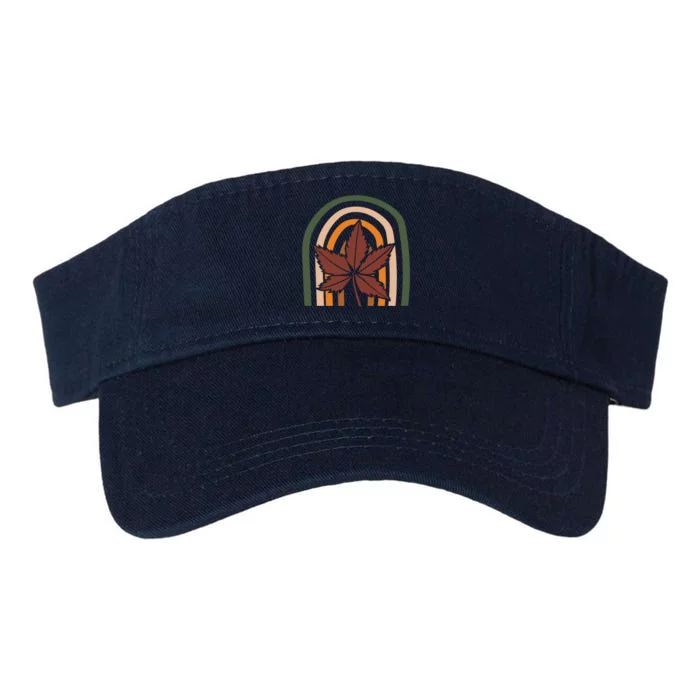 Autumn Fall Retro Rainbow Valucap Bio-Washed Visor