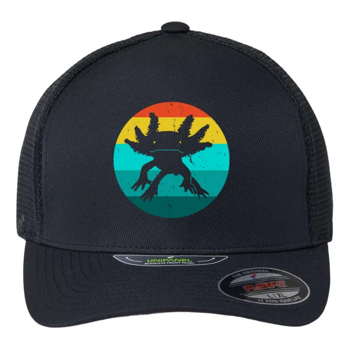 Axolotl Funny Retro Flexfit Unipanel Trucker Cap