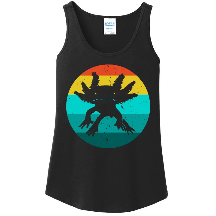 Axolotl Funny Retro Ladies Essential Tank